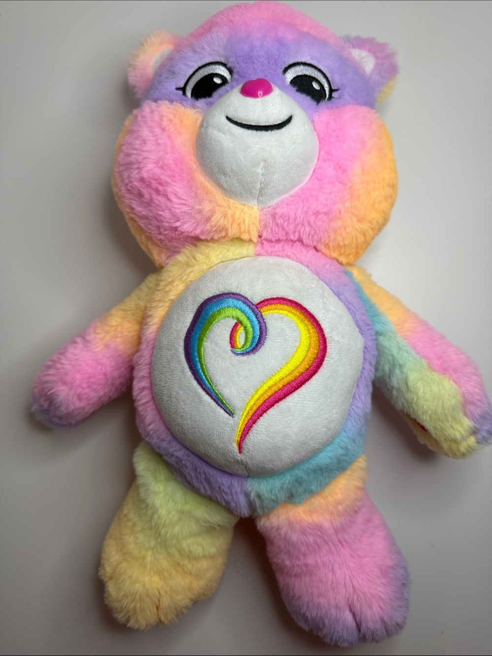 Care Bears Cloudco Togetherness Love All Bear 14" Plush Toy Pink Rainbow